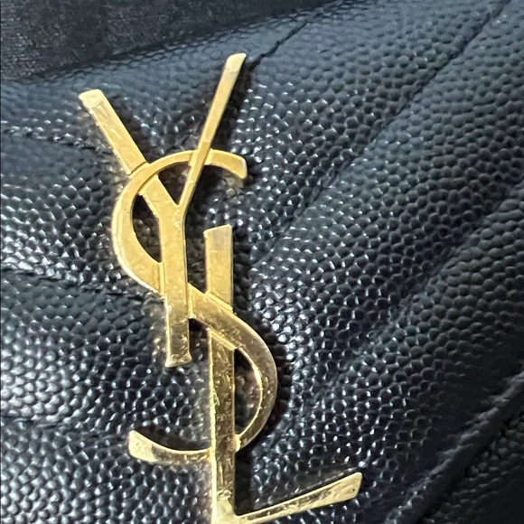 3289 YSL Black Quilted Leather Wallet - Picture 2 of 5